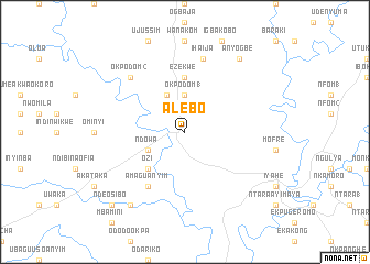 map of Alebo