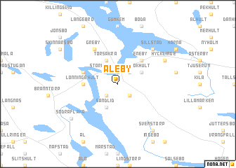 map of Äleby