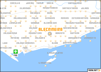 map of Alecrineira