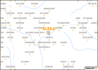 map of Alédji