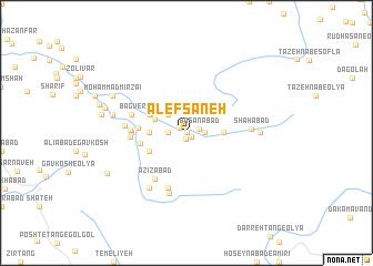 map of Alefsāneh