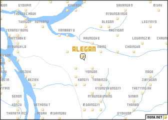 map of Alegan