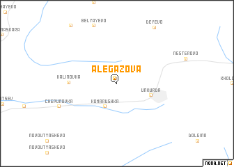 map of Alegazova