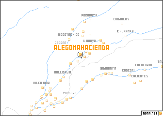 map of Alegoma Hacienda