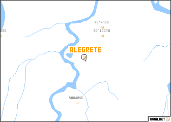 map of Alegrete