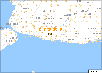 map of Alegria Sur