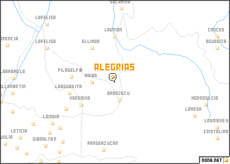 map of Alegrías