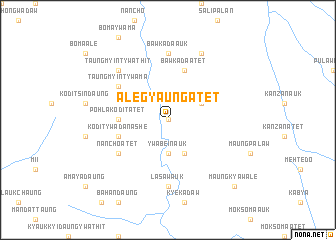 map of Alegyaung Atet