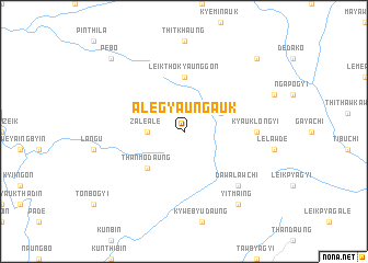 map of Alegyaung Auk