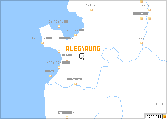 map of Alegyaung