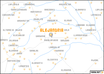 map of Alejandría