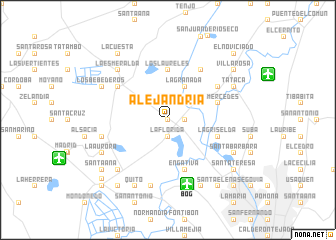 map of Alejandría