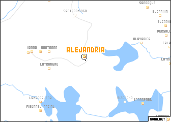 map of Alejandría