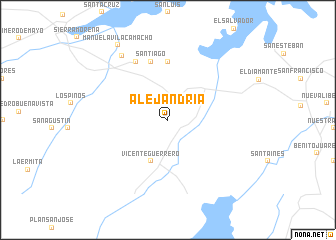 map of Alejandría