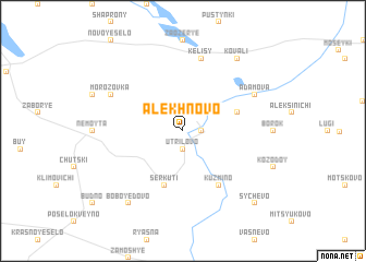 map of Alëkhnovo