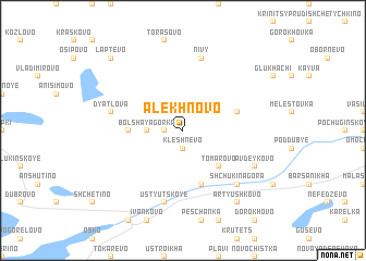 map of Alëkhnovo