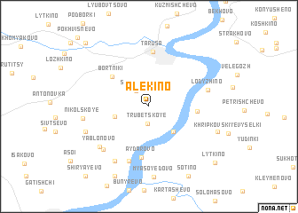 map of Alëkino