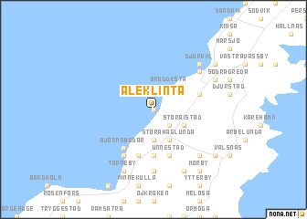 map of Äleklinta