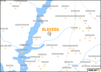 map of Alékrou