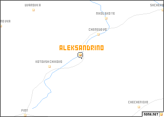 map of Aleksandrino