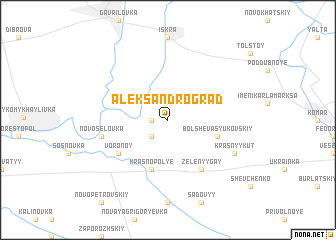 map of Aleksandrograd
