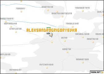 map of Aleksandro-Grigorʼyevka