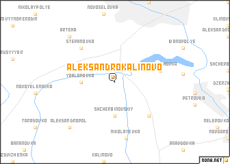 map of Aleksandro-Kalinovo