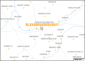 map of Aleksandro-Nevskiy