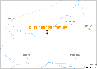 map of Aleksandro-Nevskiy