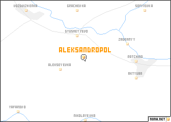 map of Aleksandropol\