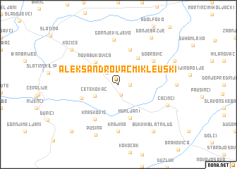 map of Aleksandrovac Mikleuški