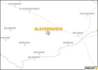 map of Aleksandrova