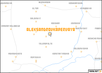 map of Aleksandrovka Pervaya