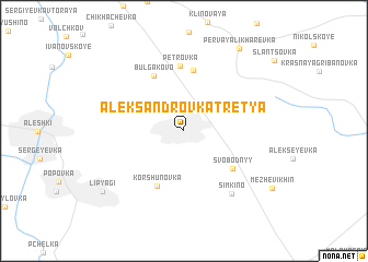 map of Aleksandrovka Tret\