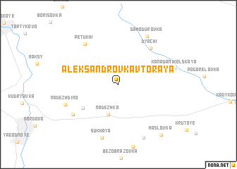 map of Aleksandrovka Vtoraya