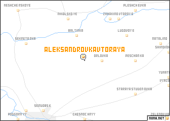 map of Aleksandrovka Vtoraya