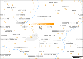 map of Aleksandrovka