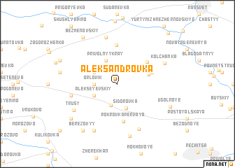 map of Aleksandrovka