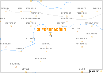 map of Aleksandrovo