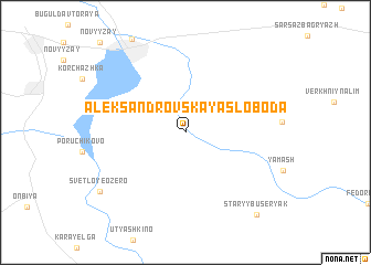 map of Aleksandrovskaya Sloboda