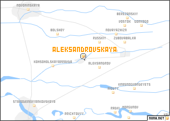 map of Aleksandrovskaya