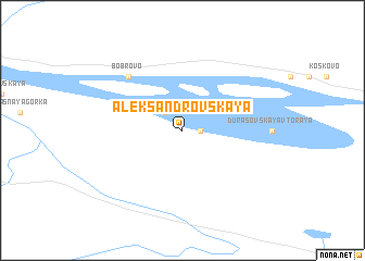 map of Aleksandrovskaya