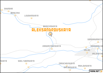 map of Aleksandrovskaya