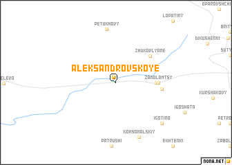 map of Aleksandrovskoye