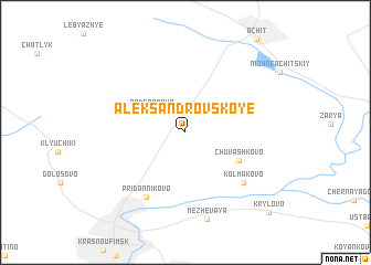 map of Aleksandrovskoye