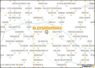 map of Aleksandrówek