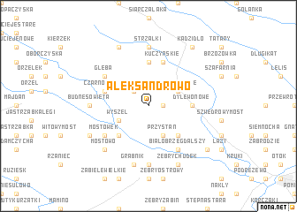 map of Aleksandrowo