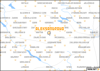 map of Aleksandrowo