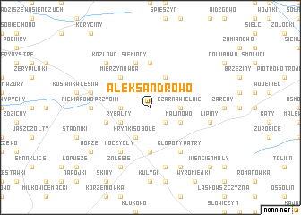 map of Aleksandrowo