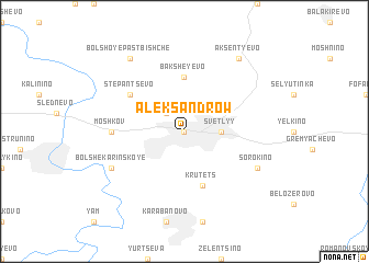 map of Aleksandrow